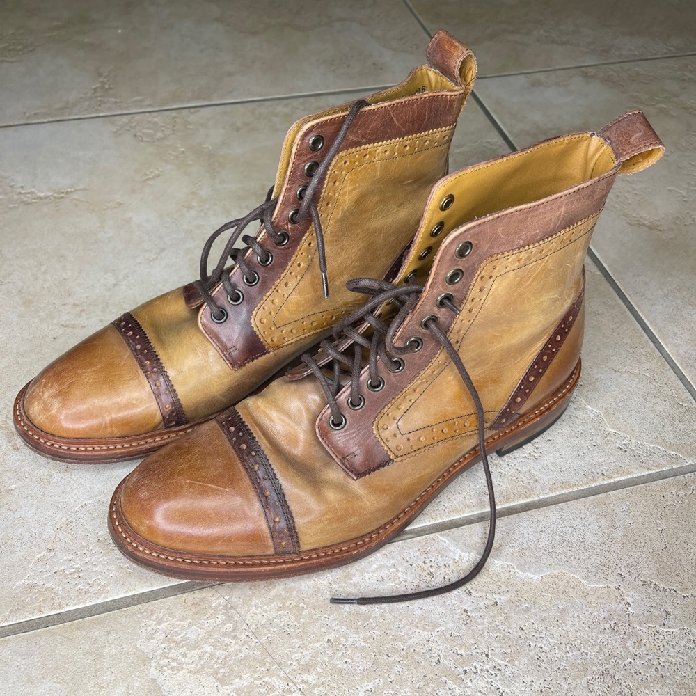 Stacy Adams Men's Brown Leather Boots 12 US